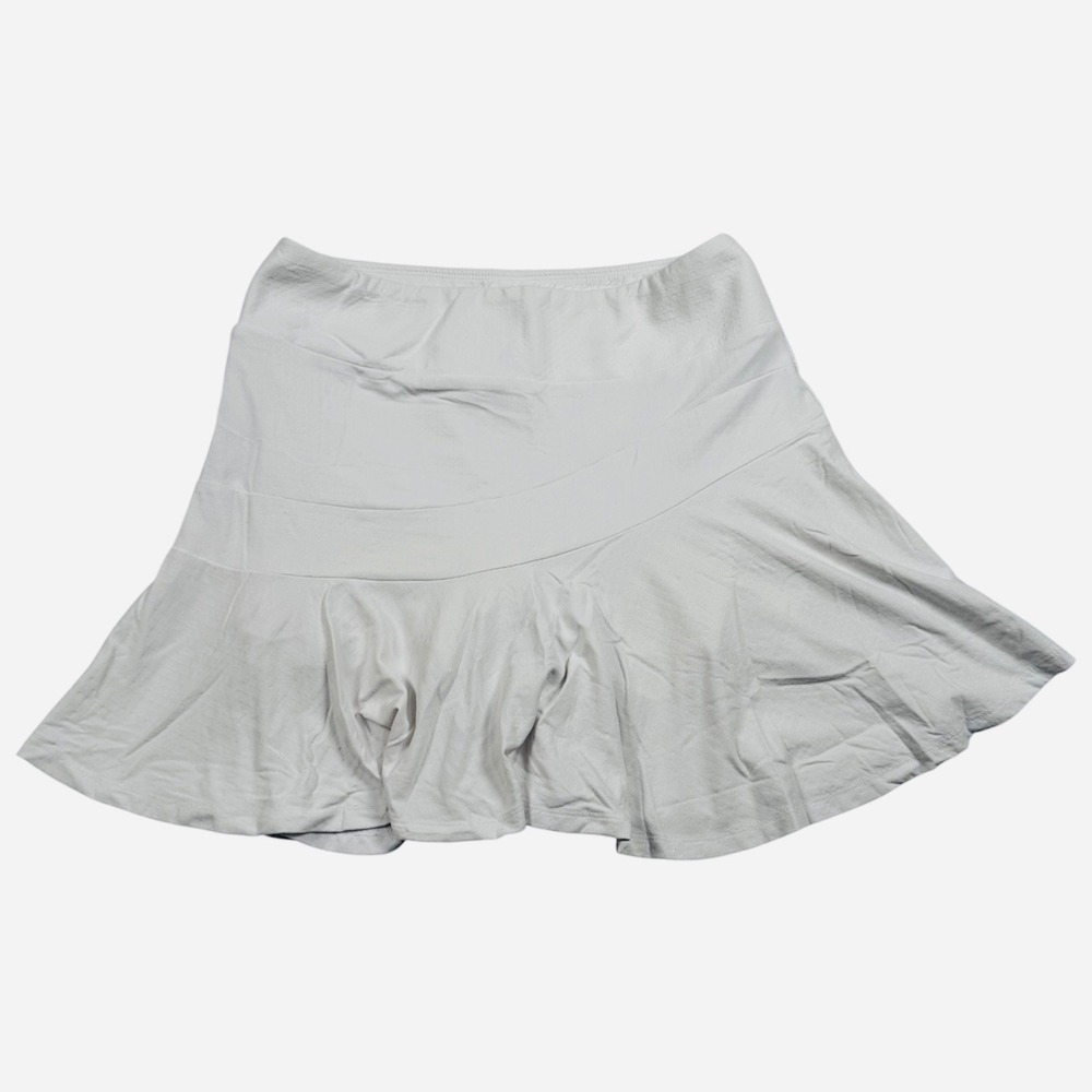 IBKUL Skort Womens Small White Athletic Tennis Golf‎ Ruffle Hem Skirt